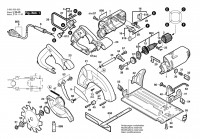 Bosch 0 603 330 003 Pks 54 Circular Hand Saw 230 V / Eu Spare Parts